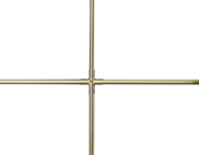 Glazing bar in glass - brass look