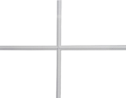 Glazing bar in glass - white